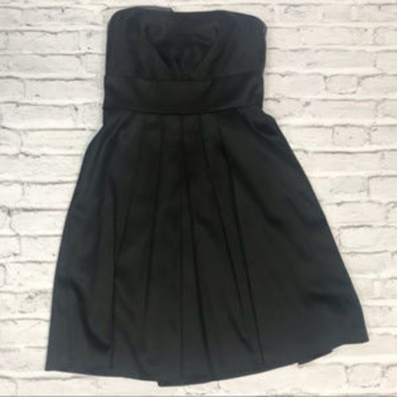 WHBM Strapless Fit and Flare Little Black Dress 2 - Picture 3 of 6